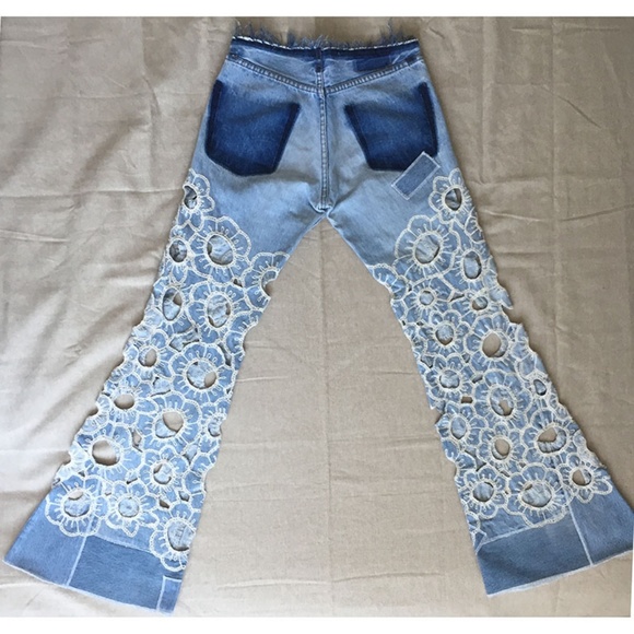 Vintage French Mid Rise Festival Jeans - Picture 3 of 5
